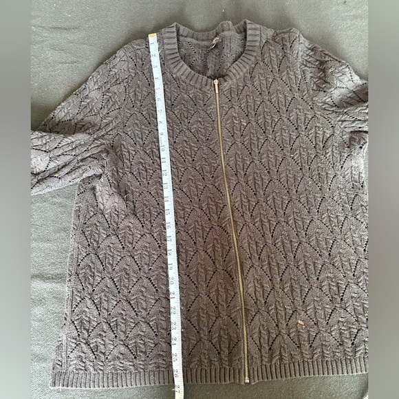 Talbots Lightweight Black cardigan 1X - Picture 8 of 8